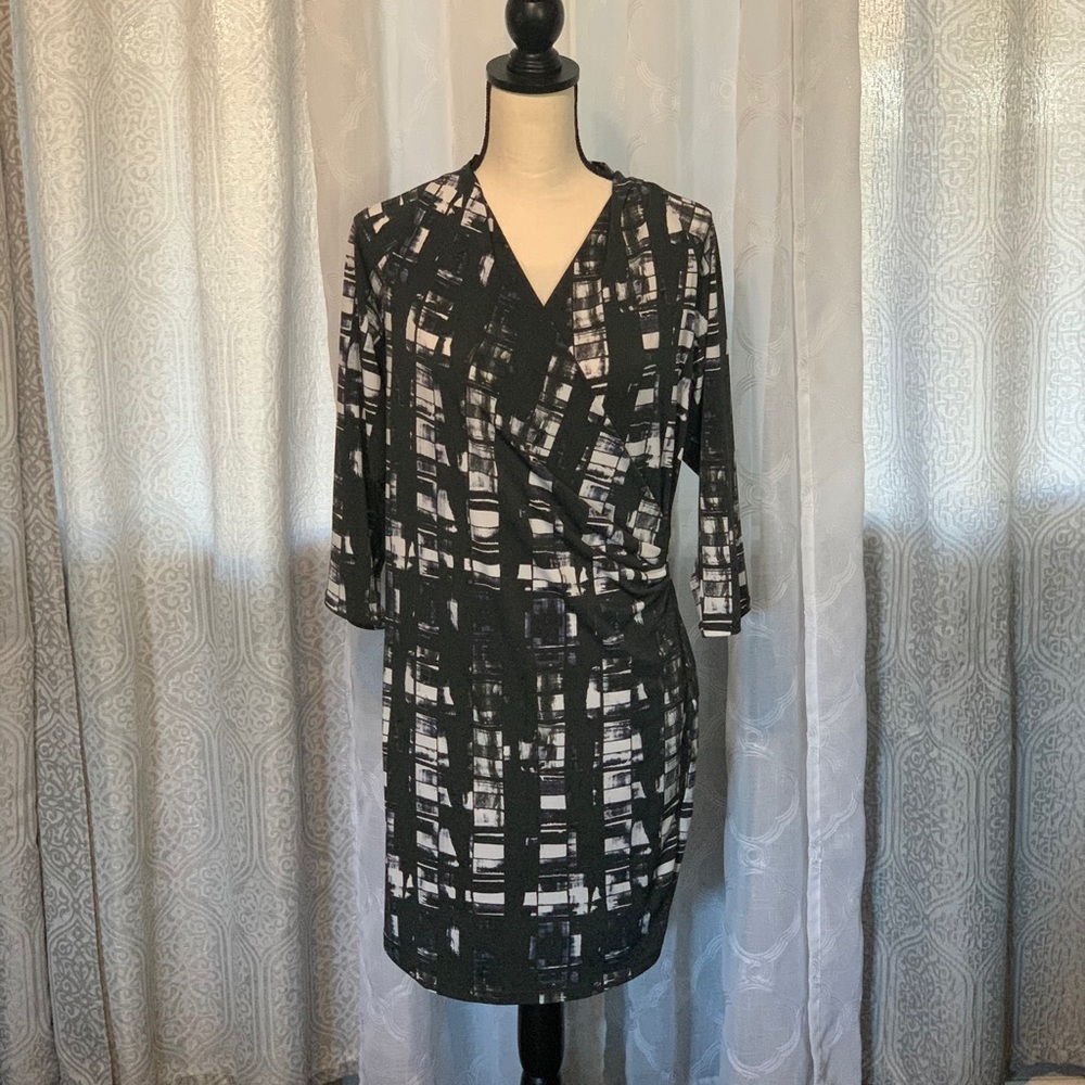Rachel Roy Womens Faux Wrap Dress size M